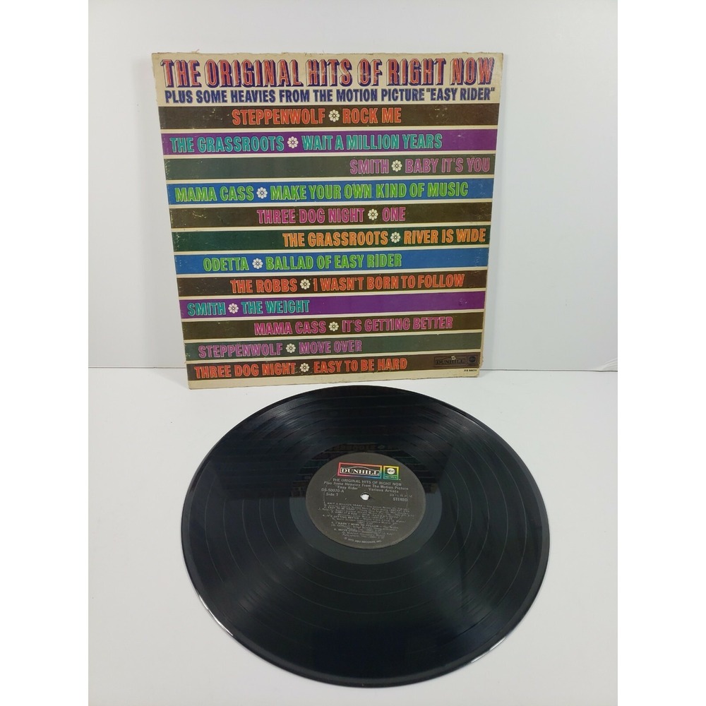 The Original Hits of Right Now LP Vinyl Album Record 1970s Hits Steppenwolf EX